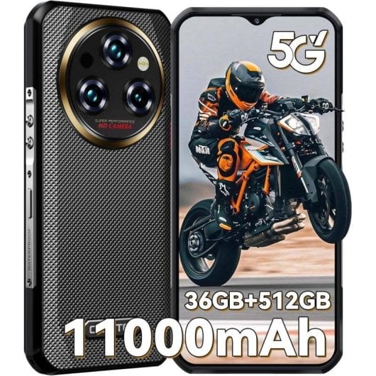 Oukitel WP35 Pro 5G 12GB Preto 512GB Tripla Câmara