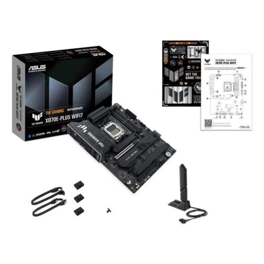 Carte mère ASUS TUF GAMING X870E-PLUS WIFI7 AMD X870E AM5 DDR5 ATX WiFi 7 RGB