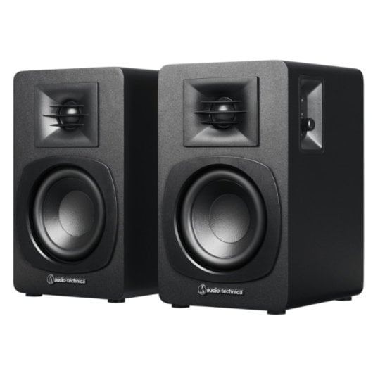 Colunas Bluetooth/USB/RCA bidirecionais Audio-Technica de 30 W com controlo remoto integrado