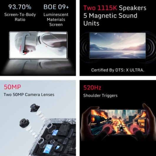 Nubia RedMagic 9S Pro 16GB 512GB Cyclone Snapdragon 8 Gen 3 RGB