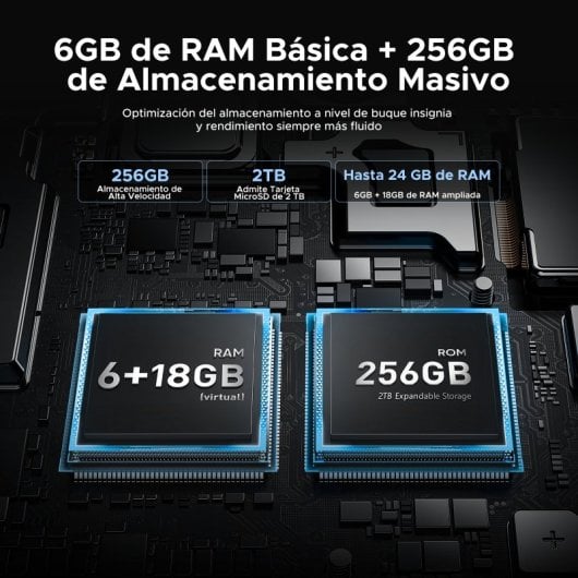 Smartphone Doogee Blade10 Power 24GB RAM 256GB 2TB Octa-Core T615 Batería 10300mAh IP68/NFC