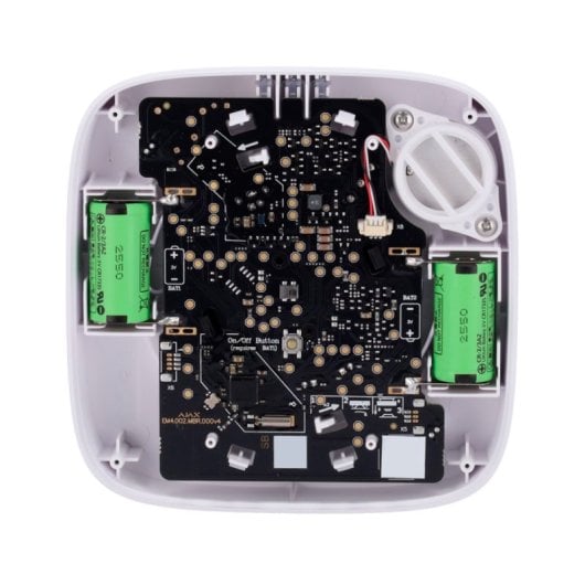 Détecteur d'incendie Ajax FireProtect HS, capteur optique blanc de fumée et de température, triple LED 85 dB