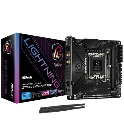 ASRock Phantom Gaming Z790I Lightning WiFi Motherboard Mini-ITX Intel Z790 LGA 1700 DDR5 RGB
