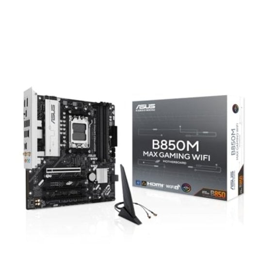 ASUS B850M MAX GAMING WIFI Motherboard Micro-ATX B850 AM5 DDR5 Wi-Fi 6 PCIe 5.0