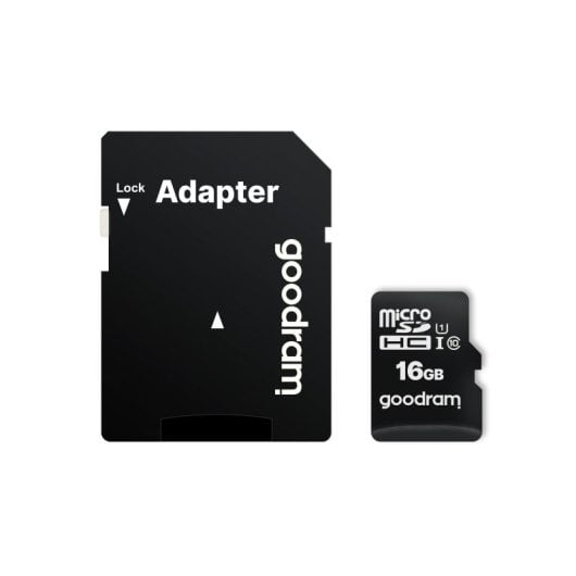 Goodram M1AA 16 GB UHS-I Klasse 10 100 MB/s microSDHC-Karte SD-Adapter