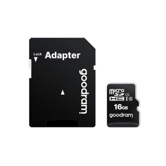 Tarjeta microSDHC Goodram M1AA 16GB UHS-I Adaptador SD Resistente