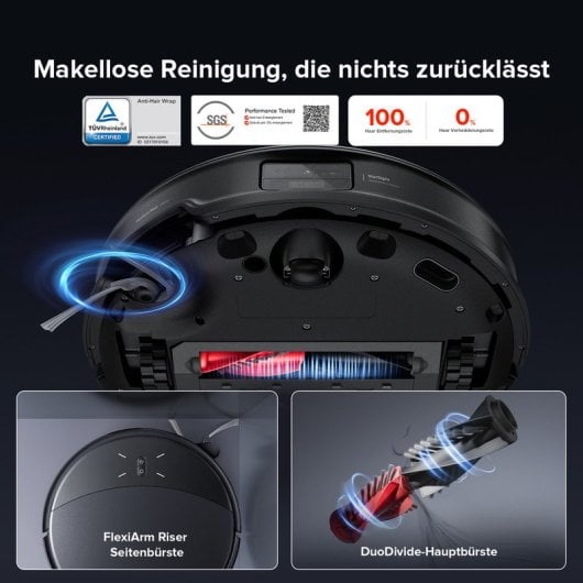 Aspirador robot Roborock Saros 10R com estação multifuncional e navegação por IA 22.000 Pa