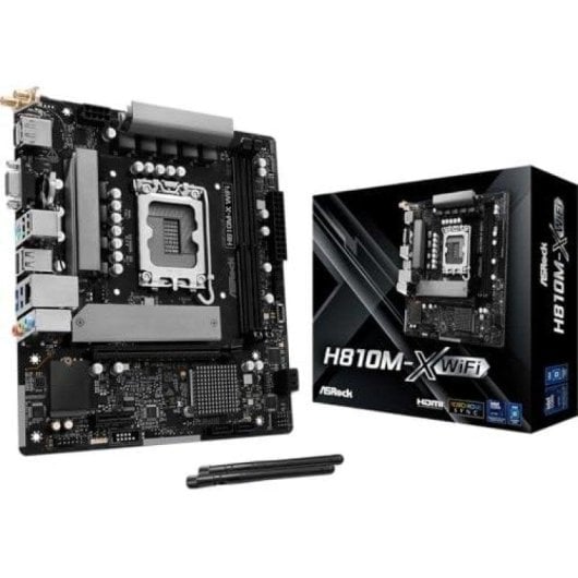Mainboard ASRock H810M-X Intel H810 LGA1851 DDR5 Micro ATX WiFi 6 2.5GbE M.2