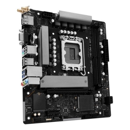 Mainboard ASRock H810M-X Intel H810 LGA1851 DDR5 Micro ATX WiFi 6 2.5GbE M.2