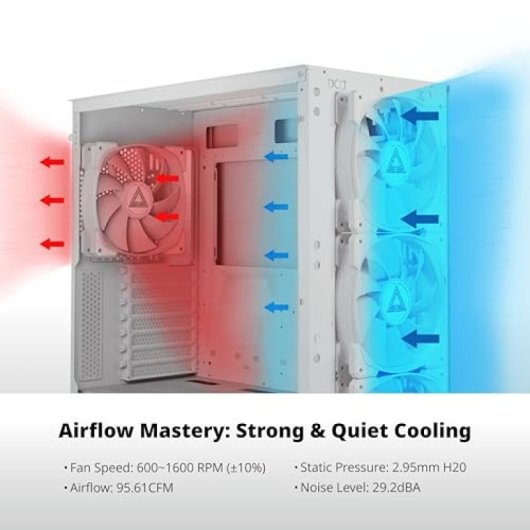 Ventilateur supplémentaire Montech HP140 ARGB PWM 140 mm 1500 tr/min avec éclairage ARGB silencieux