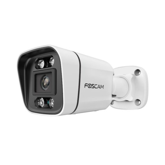 Cámara IP Foscam V5EP 5MP con focos, sirena 110dB, audio bidireccional y PoE