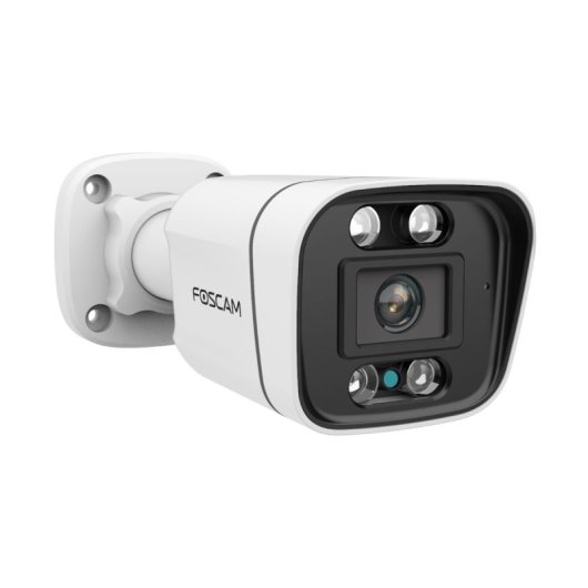 Cámara IP Foscam V5EP 5MP con focos, sirena 110dB, audio bidireccional y PoE