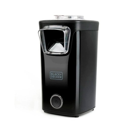 Black & Decker BXPC1100E Heißluft-Popcornmaschine mit großem Fassungsvermögen, 1100 W, Schwarz