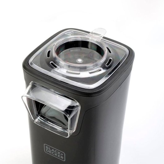 Black & Decker BXPC1100E Heißluft-Popcornmaschine mit großem Fassungsvermögen, 1100 W, Schwarz