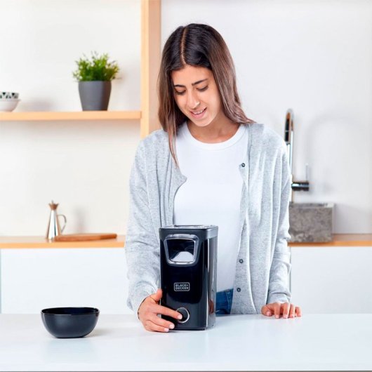 Black & Decker BXPC1100E Heißluft-Popcornmaschine mit großem Fassungsvermögen, 1100 W, Schwarz