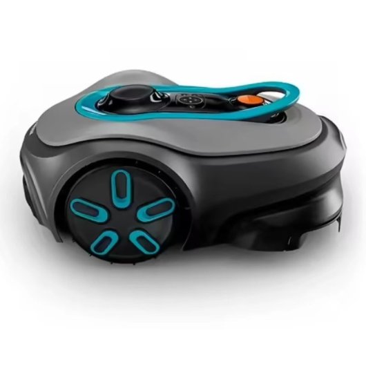 Cortador de relva robótico Gardena Smart SILENO Free de 1200 m², corte satélite sem fios, IA, capa de disco duplo