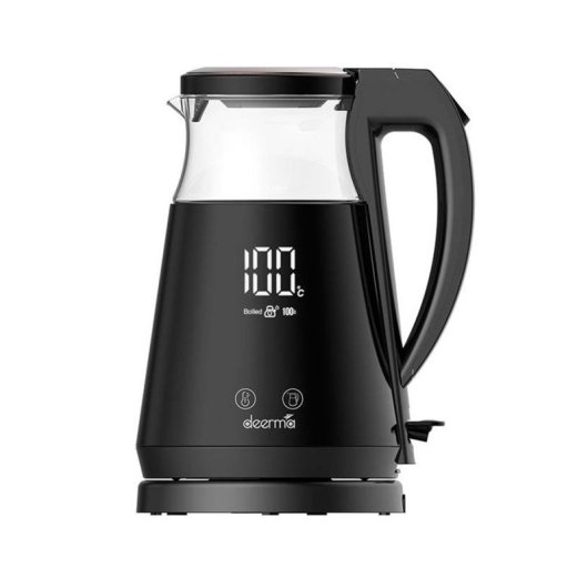 Bollitore elettrico Deerma SH90W 1,7L 1700W nero con controllo della temperatura e display LED