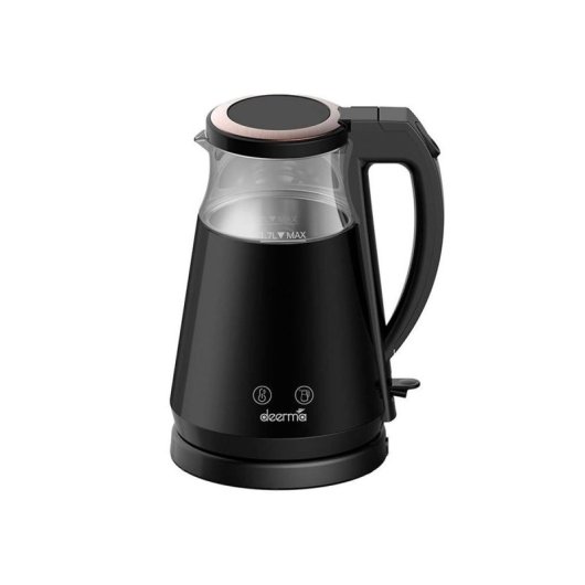 Bollitore elettrico Deerma SH90W 1,7L 1700W nero con controllo della temperatura e display LED