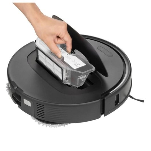 Saugroboter mit Wischfunktion Roborock Q Revo MaxV Black Mit Absaugstation Navigationsklasse LiDAR 7.000 Pa Mit Kamera Mit KI Sprachsteuerung