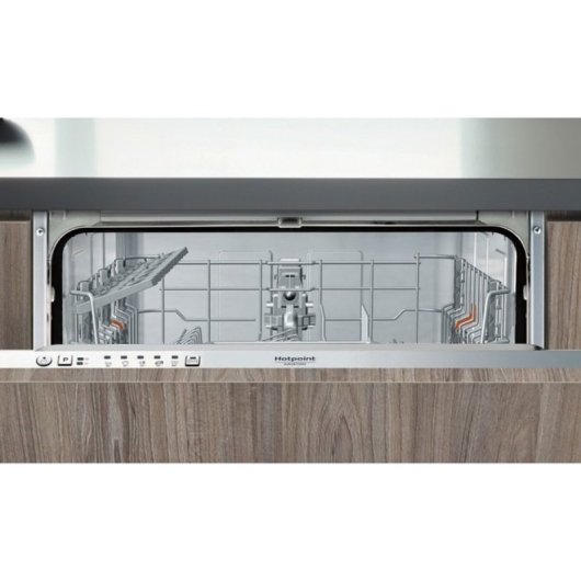 Lavavajillas Hotpoint HI 3010 13 Servicios F Flexiload Interior Inox 49dB Botones Plata