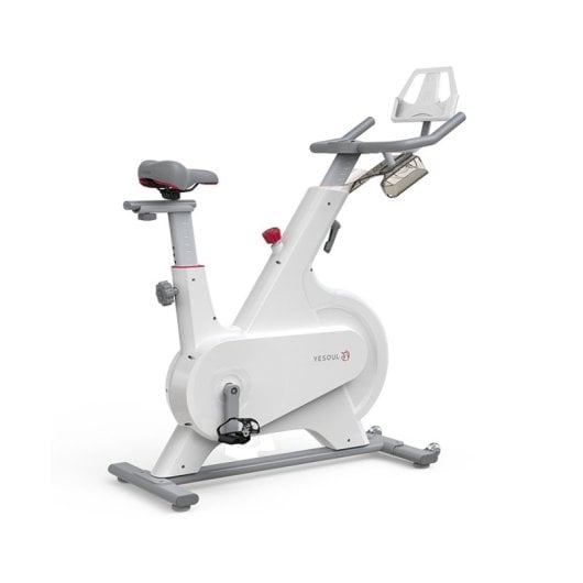 Yesoul M1 Weißes Spinning-Bike 33 kg 19,5-Zoll-Bildschirmunterstützung Magnetischer Widerstand App