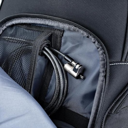 L-Link LL-NOTEBOOK-LOCK-NANO Nano Key 1,8 m Stahl/Schwarzes Vinyl Anti-Diebstahl-Kabel 2 Schlüssel