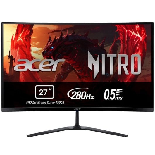 Acer Nitro ED270R P 27″ FullHD 280Hz VA Curvo FreeSync HDMI DP Colunas