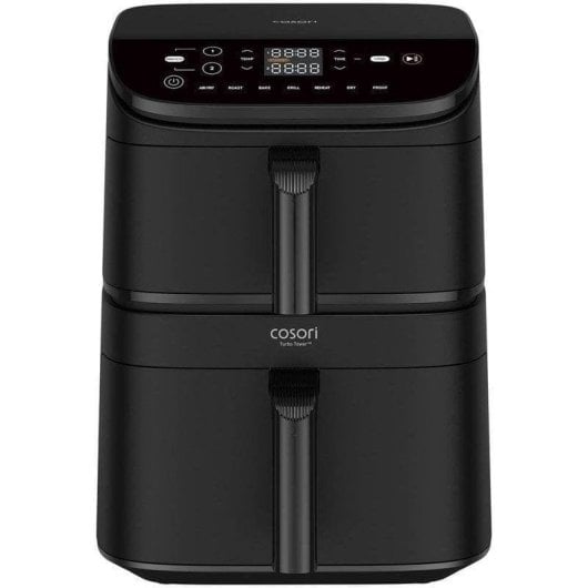 Friteuse sans Huile Cosori Turbo Tower Chef Edition 10,8L 2630W Double Compartiment Digital