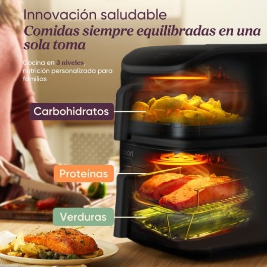 Friggitrice ad Aria Cosori Turbo Tower Chef Edition 10.8L 2630W Doppio Motore Touch