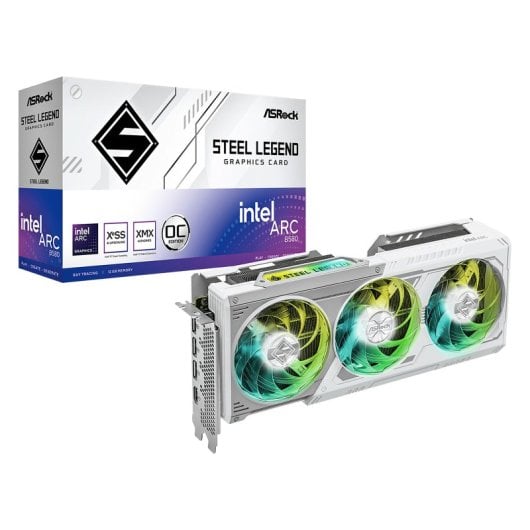 Asrock Steel Legend Intel Arc B580 12GB GDDR6 Placa Gráfica OC Tri DisplayPort