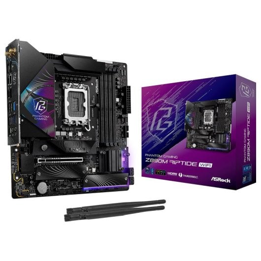 Placa Base ASRock Z890 Micro ATX LGA 1851 Z890M Riptide WiFi DDR5 Thunderbolt 4