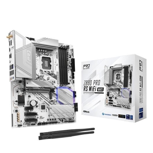 Placa Base Asrock Intel Z890 LGA 1851 ATX Z890 Pro RS WiFi White Thunderbolt 4