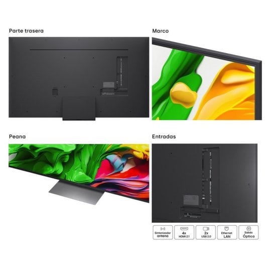 TV LG QNED MiniLED 65QNED87A6B 65" 4K UltraHD 120Hz Smart TV WebOS HDR10 Dolby Vision VRR FreeSync