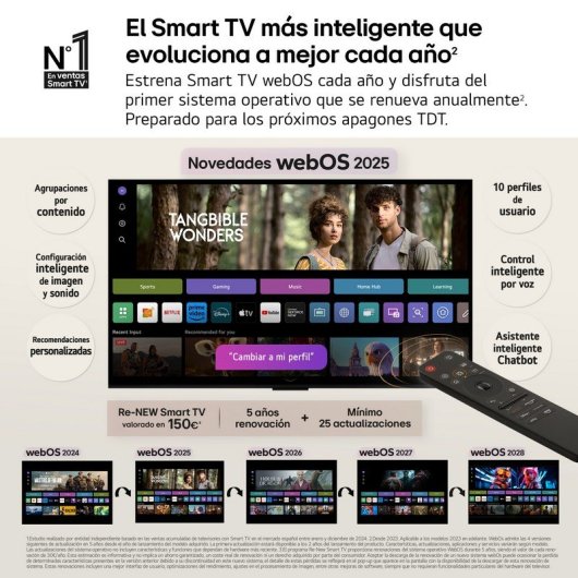 TV LG QNED evo AI 86QNED85A6C 86" 4K Mini LED Dolby Vision HDR10+ Smart TV