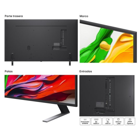 TV LG QNED evo 65QNED85A6C 65" 4K MiniLED Dolby Vision WiFi 6 AirPlay 2