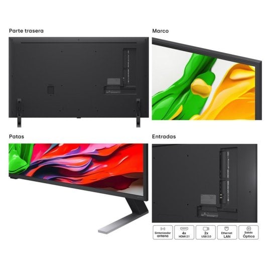 Téléviseur LG QNED evo AI 55QNED85A6C 55″ Mini LED 4K Dolby Vision Smart TV