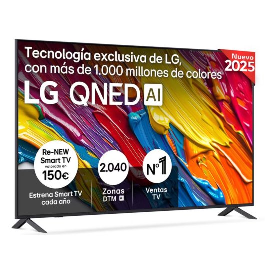 LG QNED 75QNED82A6B 75" 4K Smart TV Alpha7 Dolby Digital HDMI 2.1 HDR10