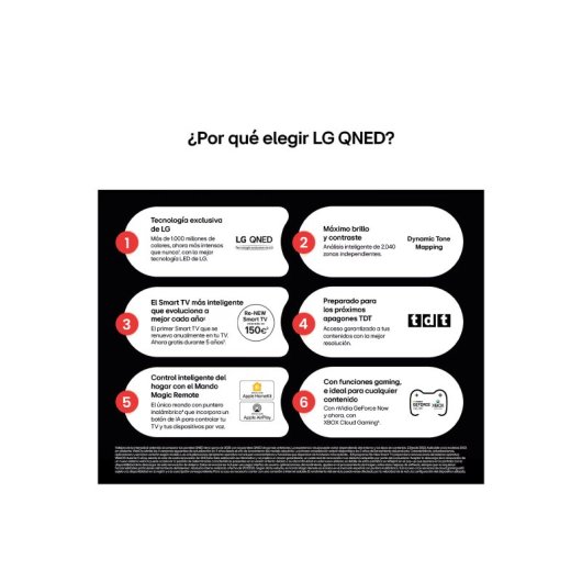 LG QNED 75QNED82A6B 75" 4K Smart TV Alpha7 Dolby Digital HDMI 2.1 HDR10