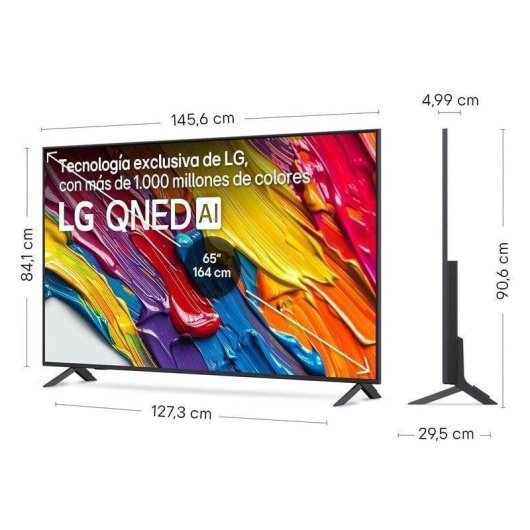 TV LG QNED 65QNED82A6B 65" 4K UltraHD 60Hz Smart TV WebOS HDR10 Dolby Digital