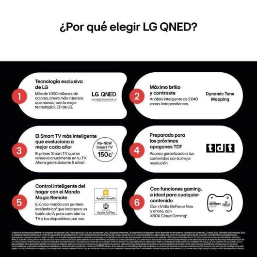 TV LG QNED 65QNED82A6B 65" 4K UltraHD 60Hz Smart TV WebOS HDR10 Dolby Digital