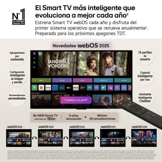 TV LG QNED 65QNED82A6B 65" 4K UltraHD 60Hz Smart TV WebOS HDR10 Dolby Digital