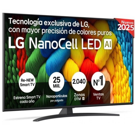 LG NanoCell AI 55NANO81A6A 139,7 cm (55") 4K Ultra HD Smart TV Wifi Noir