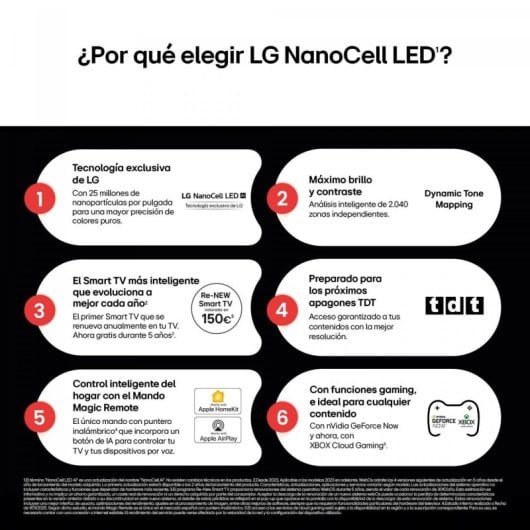 LG NanoCell AI 55NANO81A6A 139,7 cm (55") 4K Ultra HD Smart TV Wifi Noir