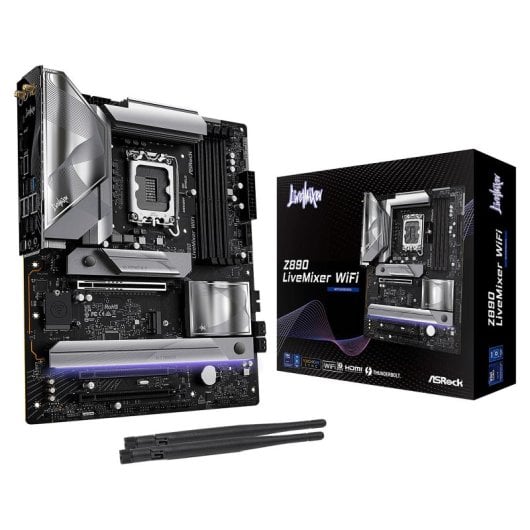 Carte mère gaming ASRock Z890 LGA1851 ATX LiveMixer WiFi 7 Thunderbolt 4