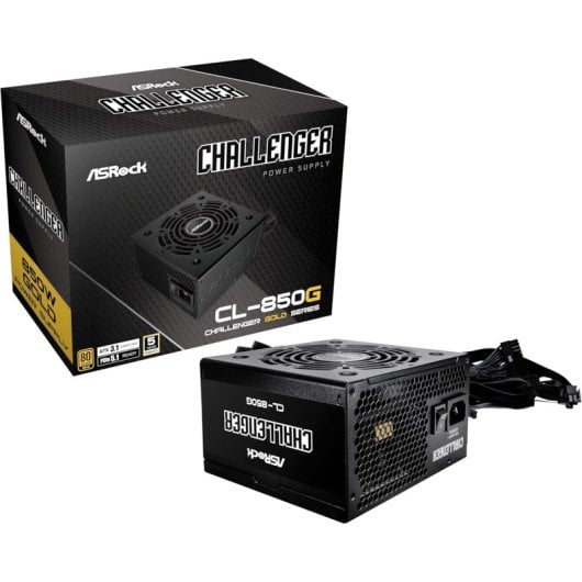 Asrock 850W Netzteil 80 PLUS Gold Zertifizierung Challenger CL-850G Erweiterter Schutz