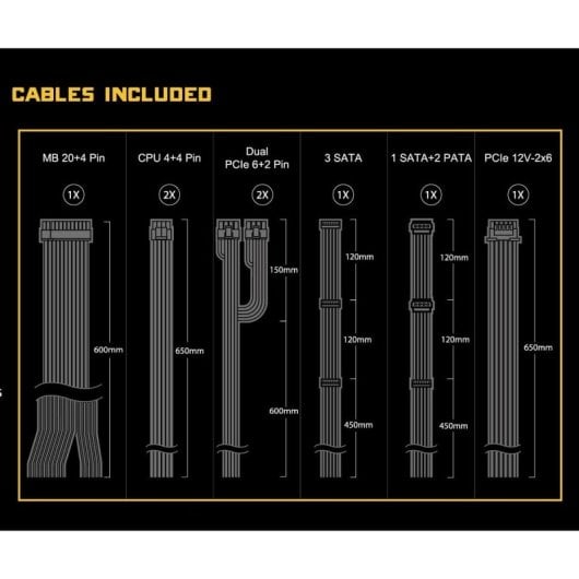 Asrock 850W Netzteil 80 PLUS Gold Zertifizierung Challenger CL-850G Erweiterter Schutz