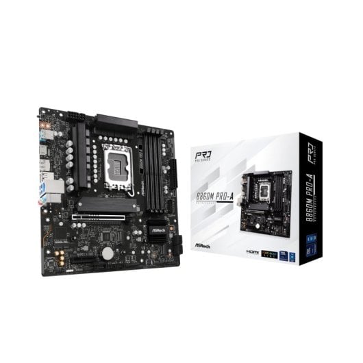 Scheda madre Asrock B860 Intel LGA 1851 Micro ATX B860M Pro-A DDR4 PCIe 3.0 M.2