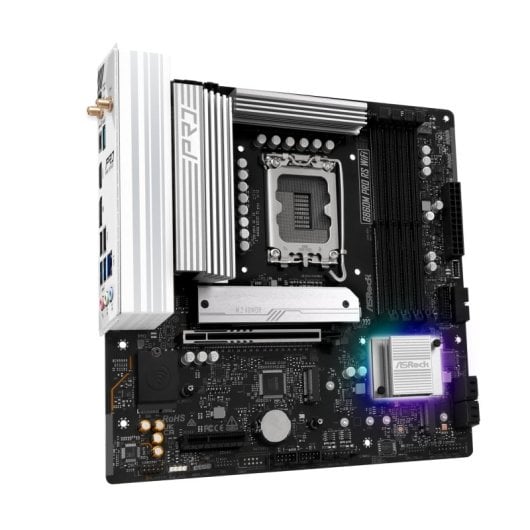 Placa mãe ASRock B860 LGA1851 Micro ATX B860M Pro Race Sport WiFi PCIe 3.0 DDR4 Advanced
