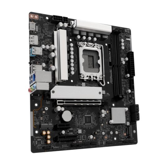 Scheda madre Asrock B860M-X LGA 1851 Micro ATX DDR4 PCIe 3.0 M.2 USB 3.1 Gen2 HD Audio