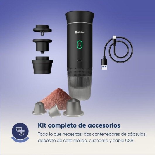 Máquina de café expresso portátil Origial BARISTAWAY 7500mAh 20 Bares 150ml